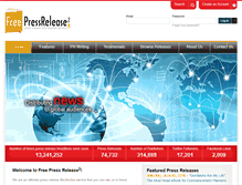 Tablet Screenshot of freepressrelease2.com